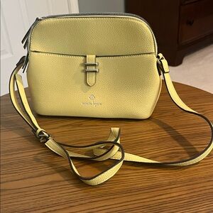 Nanette Lepore Lemon Leather Crossbody Bag. NWOT